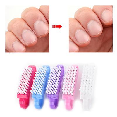 Pennelli per Unghie a Corno Nail Art Manicure Pedicure Morbidi Rimuovi Polvere Pennelli per la Pulizia Strumenti Pennelli a Corno Trasparenti