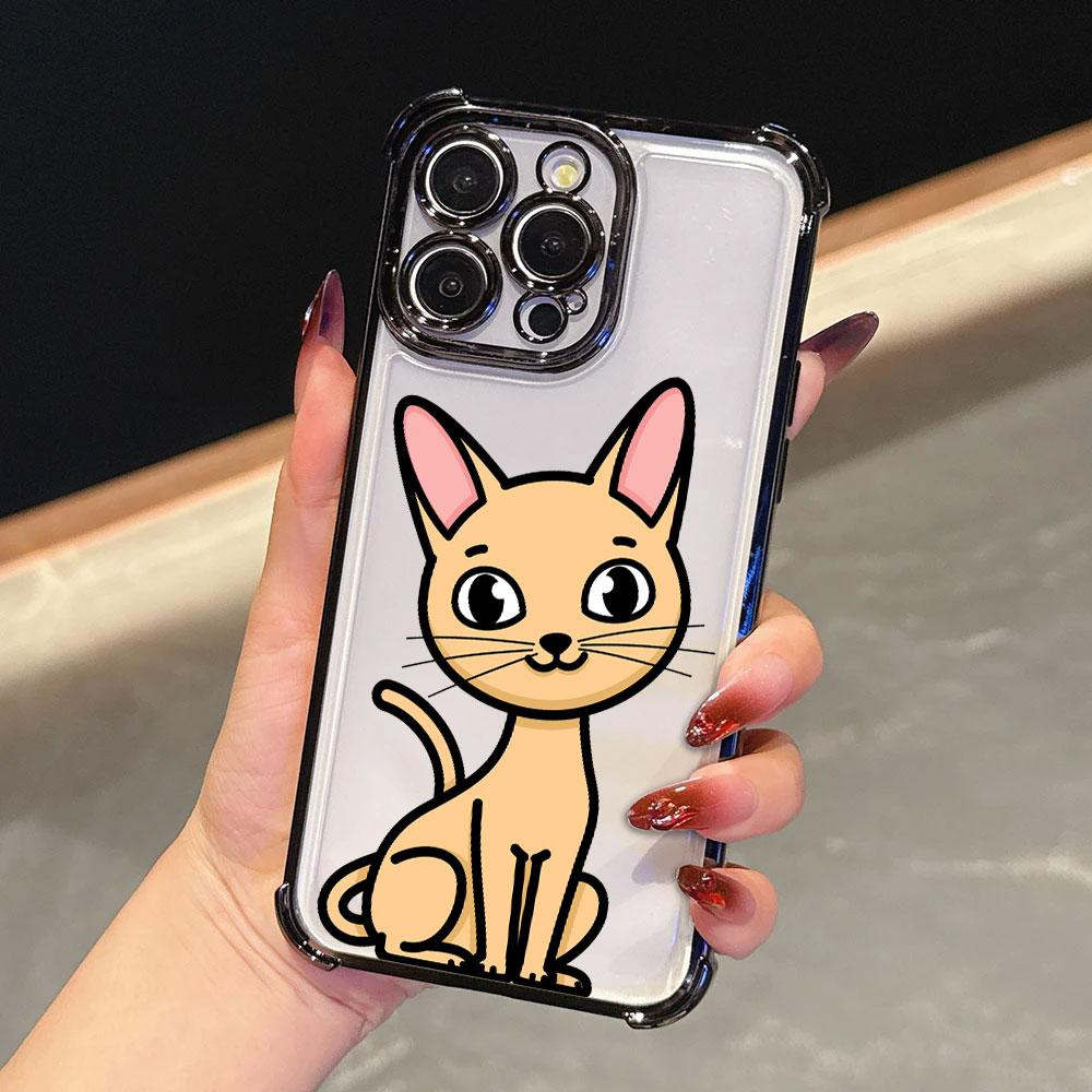 Cartoon Cat Cute Case For Samsung Galaxy A57 A37 A07 A17 A56 5G A55 A54 A52 A53 A36 A34 A35 A33 A73 A26 A25 A16 A06 Phone Cover