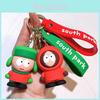 Adorable South Park Keychains Silicone Cartoon Keychain Gift For Couples Kids Friends