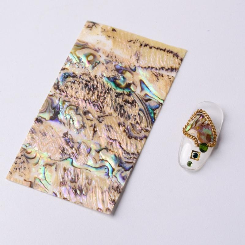Abalone Shells Sticker Sheet Self Adhesive for Jewelry Making Craft Photo Album Phone Case Embellishment