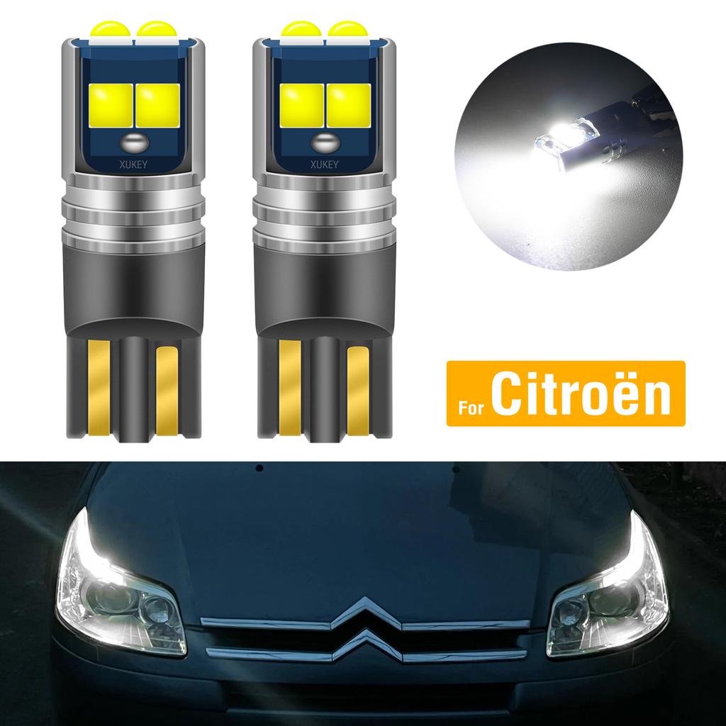 2x Becuri LED Lumini laterale LED auto 12V alb pentru Citroen C1 2006-2022 C3 2002-2016 C5 C4 Aircross Berlingo DS3 Accesorii