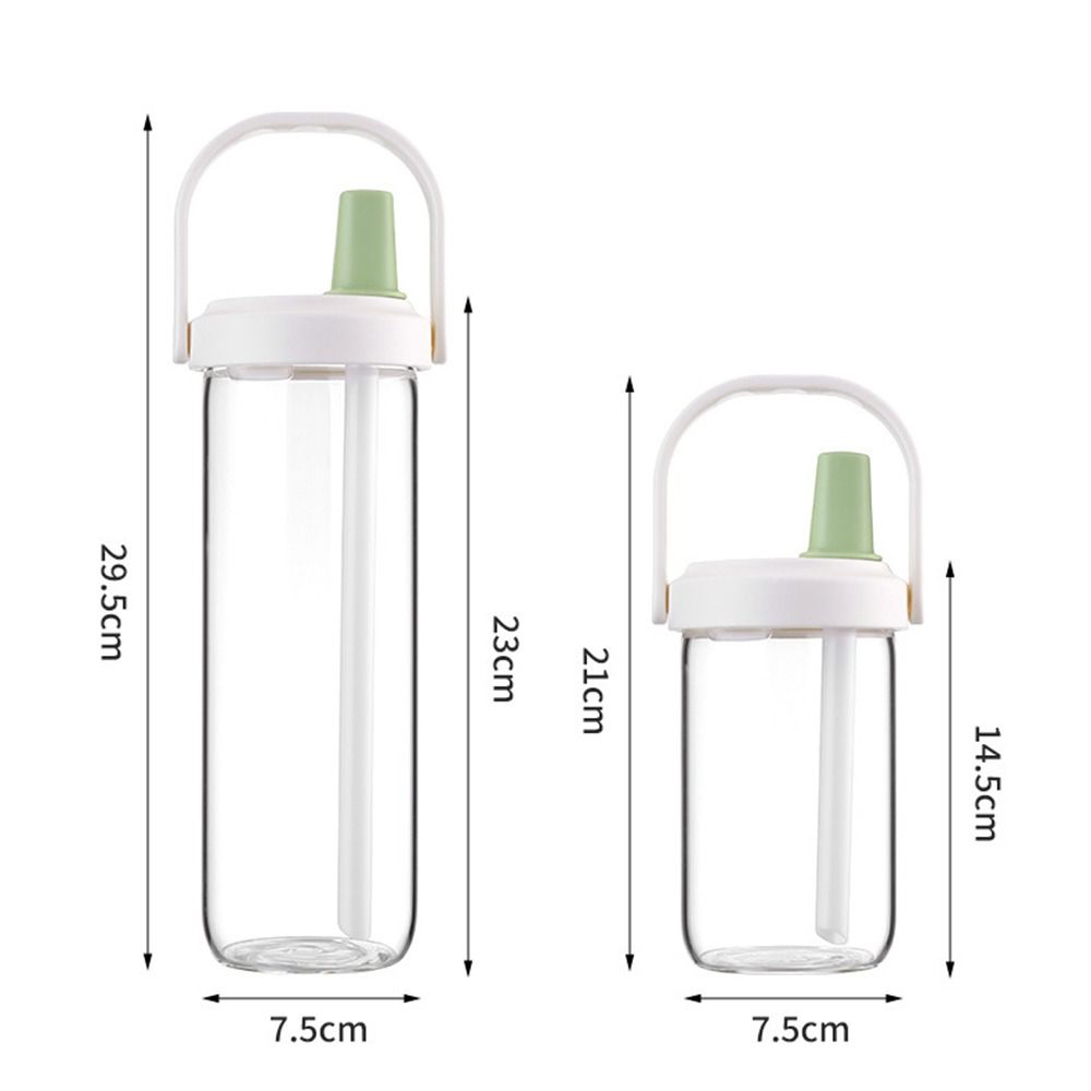 Plastic Pearl Milk Tea Straw Cup Straigh Drinking Drink Cup Portable Water Cup  Student