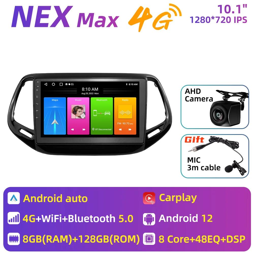 Car Radio for Jeep Compass 2017 - 2020 2 Din Android Stereo Multimedia Player GPS Navigation Carplay Autoradio Touch Head Unit