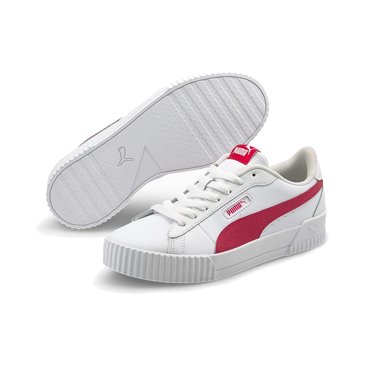 Puma Carina Crew Weiß/Rot Damen 374903-04