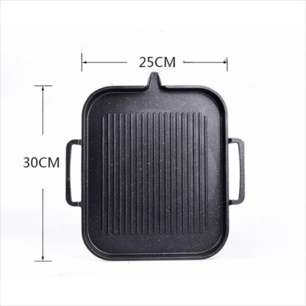 Non Stick BBQ Grill Pan Skillet Portable Camping Barbecue Pan  Induction Cooker