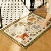 Anti-Slip Bathroom Shower Mat - Thickened Faux Cashmere Water Absorbent Foot Rug