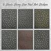 BendJoy® 6 Sheets Star Nail Stickers Y2k Nail Art- Self-Adhesive & Glitter Design for Women Multi-Color Options | Easy Peel & Stick | DIY Friendl