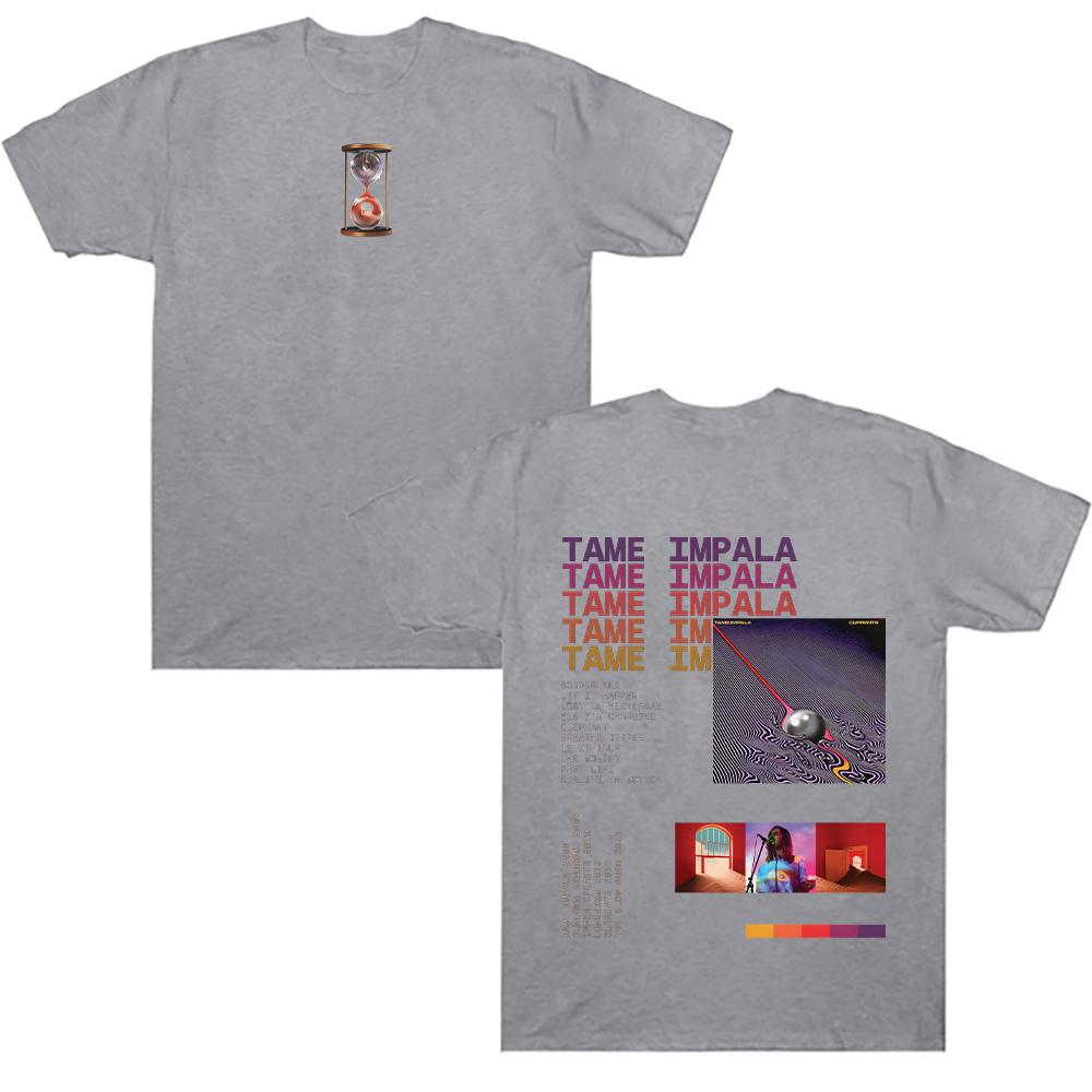 Tame Impala T-shirts Vintage Tame Impala Currents Graphic Tee Unisex Trendy Cotton T Shirts Summer New Design Gift for Fans Tees