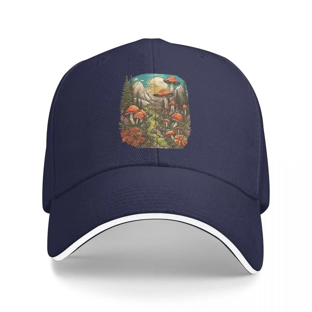Mountain Mushroom Haven Baseball Cap Golf Luxury Hat   Brand Female Mens
