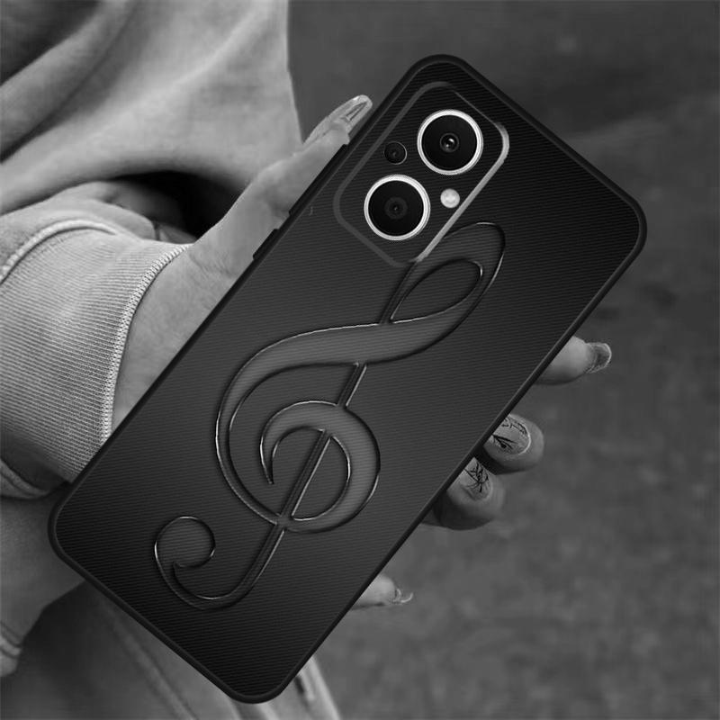 Treble Clef Music Note Case For OPPO Reno 14 10 11 12 13 Pro 11F 12F 13F 14F 7 8 Lite OPPO Find X9 X8 X5 Pro Cover