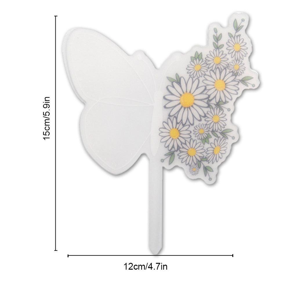 Transparent Acrylic Plant Tags Garden Yard Nursery Flower Pot Seed Varieties Tagging Marker DIY Garden Labels Plants Sign