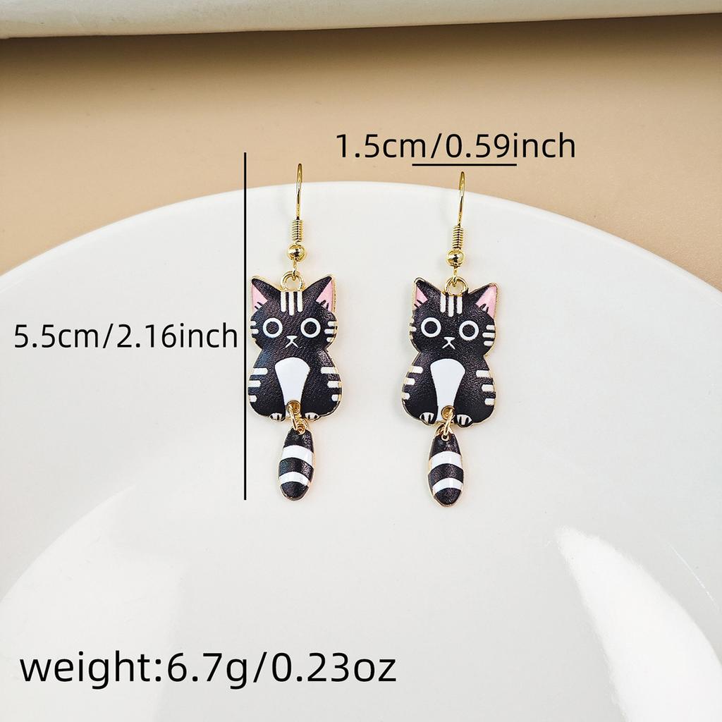 Cute Cat Earrings with Interesting and Quirky Design, Perfect for Any Outfit