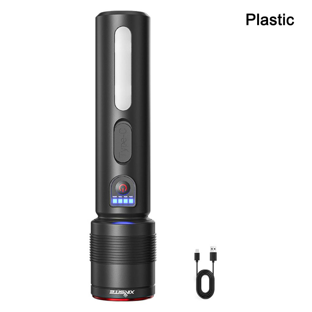 USB Rechargeable LED Flashlight, Super Bright With COB Sidelight, Waterproof, Zoomable,Ideal For Emergencies,outdoors