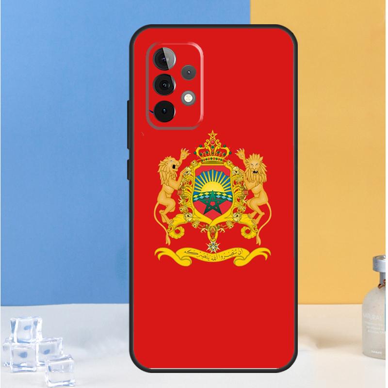 Morocco Flag Coat Of Arms For Samsung Galaxy A54 A34 A14 A13 A33 A53 A36 A05 A06 A16 A32 A52 A55 A35 A15 A56 A26 Case
