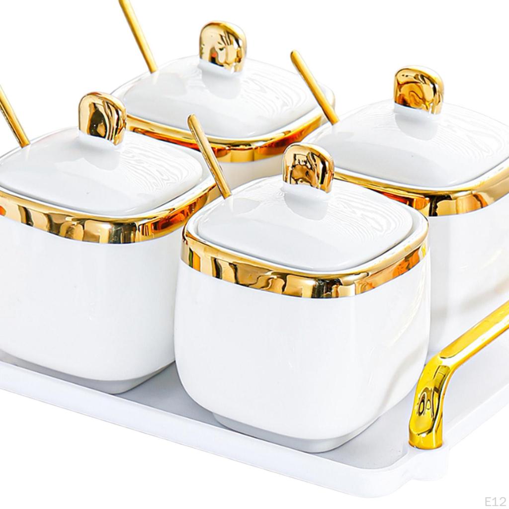 -Spice Pot, Pepper Spice Storage Container, Salt And Sugar Container for
