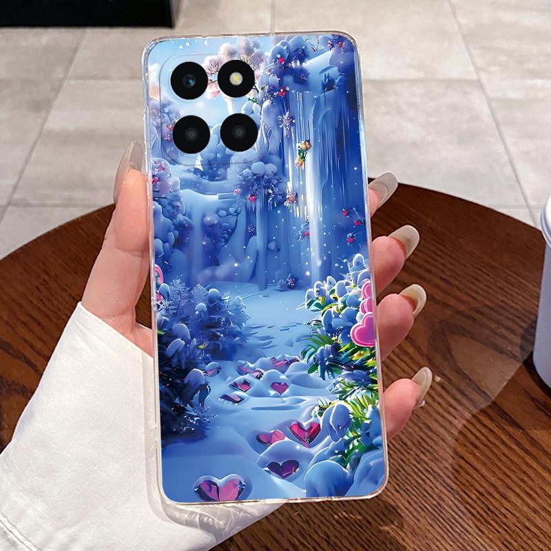 Jelly Casing For Honor X6A Plus HonorX6A X6C Fundas Clear Silicone Soft TPU Back Cover Cute Cat Rabbit Heart Protective Case