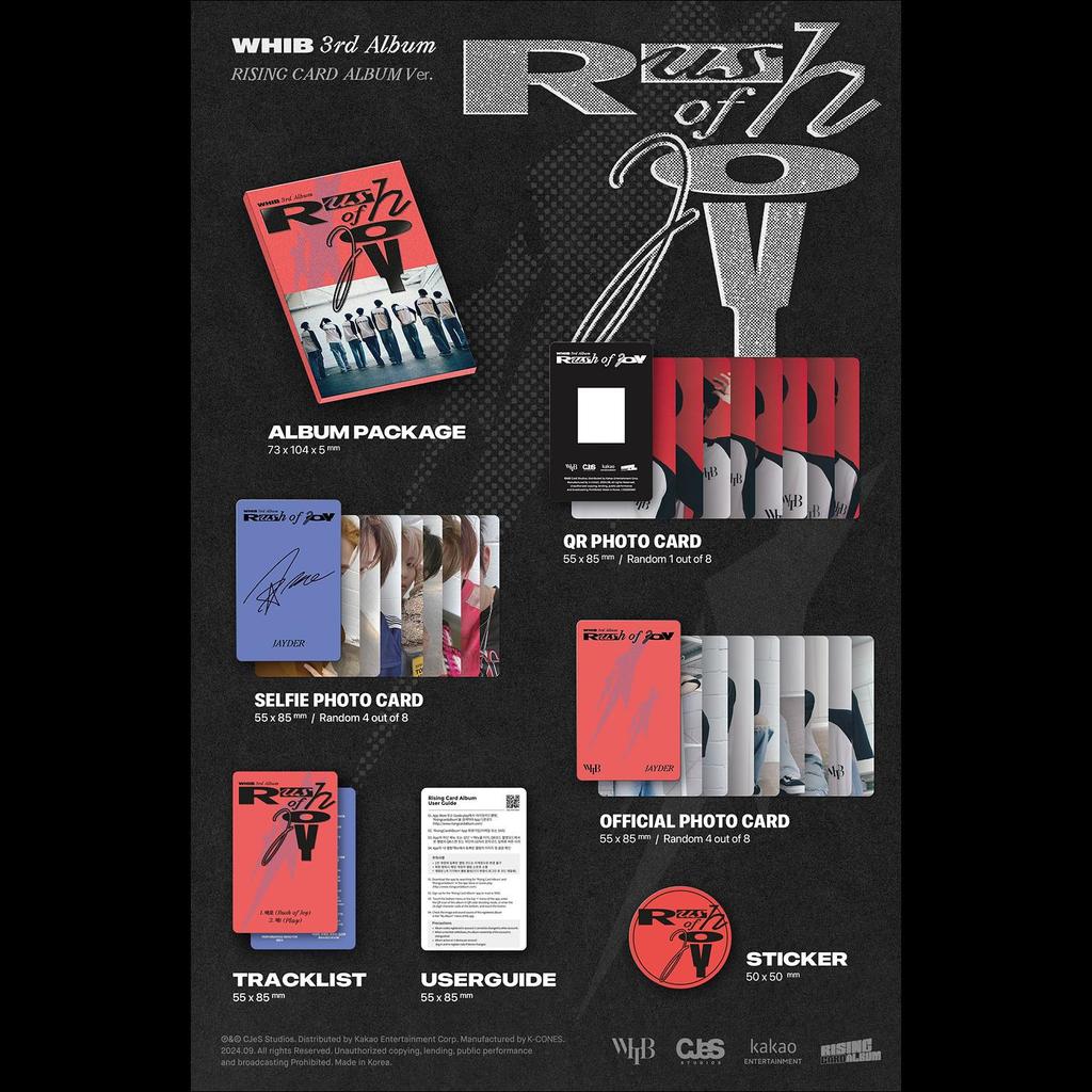 WHIB Rush of Joy (RISING Ver.) 3rd Single Album