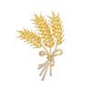 Broche Épi de Blé en Cristal: Accessoire Épingle Boucle Écharpe Élégant pour Hommes et Femmes
