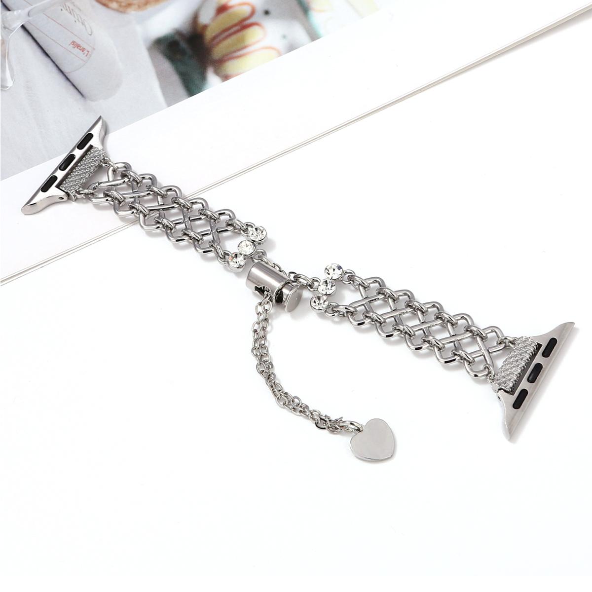 

Braided Metal Strap for Apple Watch Series 10 Ultra 9 8 7 SE 6 5 4 3 2 1 46mm 49mm 45mm 44mm 42mm Replacement Watch Band Silver