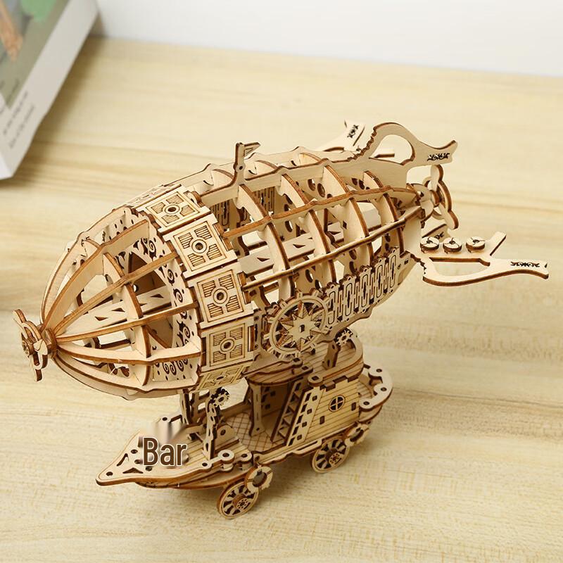 Chengchen 3D Wooden DIY Airship Puzzle Model
