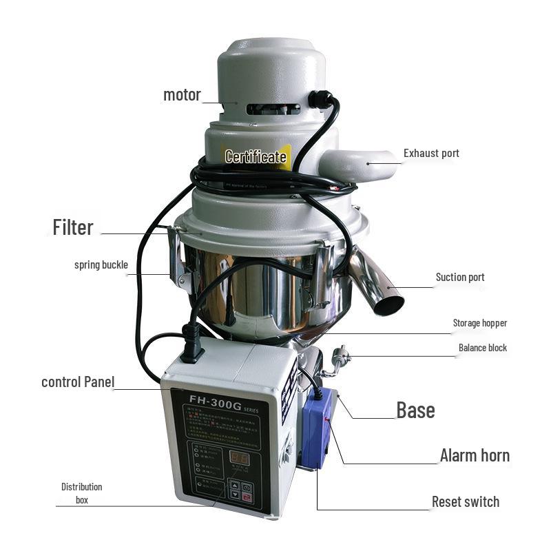 300G Automatic Plastic Pellet Vacuum Feeder Machine (Tax Excluded)