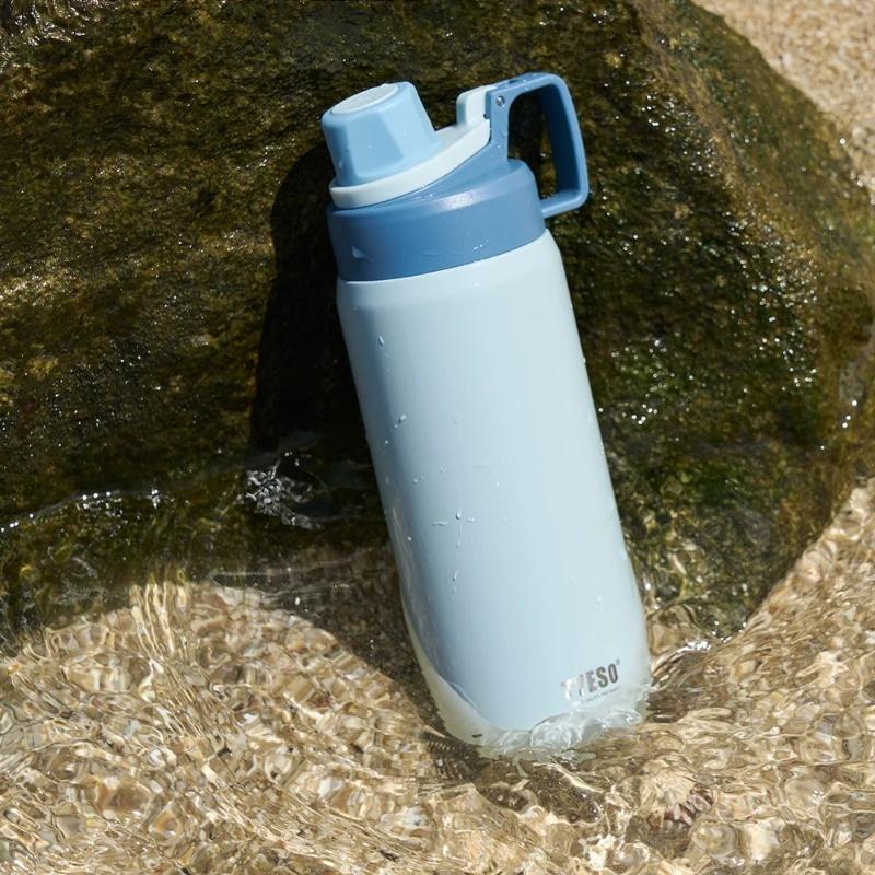 Tyeso Thermos Bottle Stainless Steel Vacuum Flask Travel Cup Outdoor Sports Insulated Leak-Proof Fitness Flask Thermal Mug