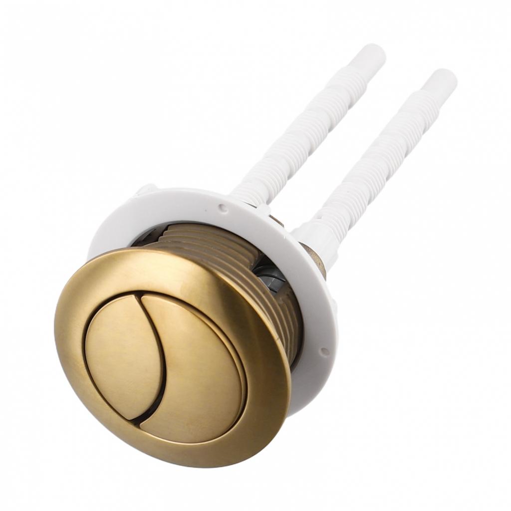 Pulsante per Cassetta di Scarico WC a Muro in Ottone Spazzolato Oro di Alta Qualità 38mm