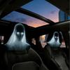 2 Stück Geist Auto Kopfstützenbezüge Halloween Zubehör Nackenkissenbezug Universelle Passform