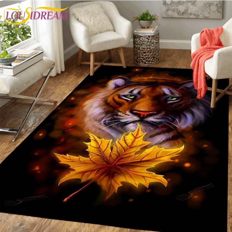 Tiger Carpet Floor Non Slip Rug Room Mat Square Quality Removable Kitchen Bath Floor Waterproof Rug Mat