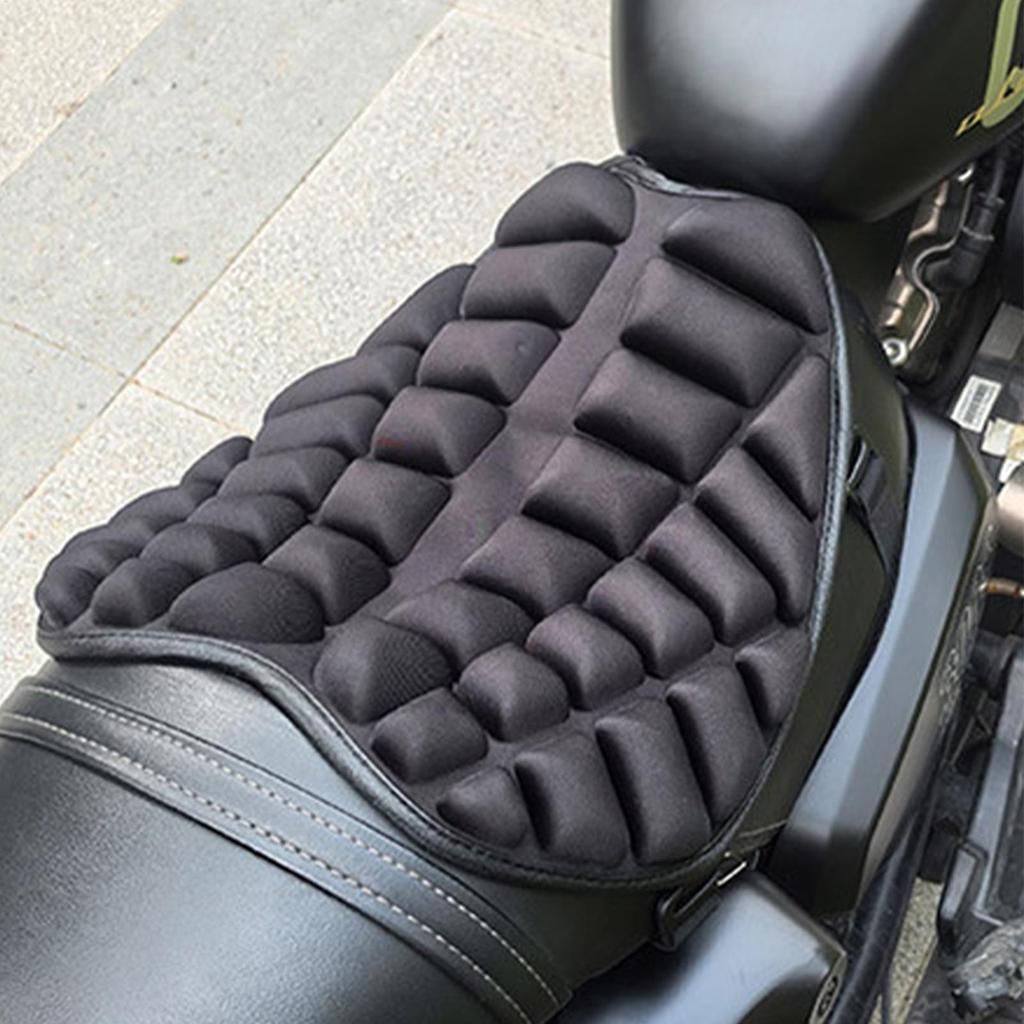 Motorcycle Cushion Seat Pad Non-Slip Riding Accessory Shock Absorption Motorcycle Seat Pad for Men Women Father Boyfriend