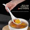 New Ceramic Soup Spoon Large Long Handle Ramen Spoon Deluxe Soup Spoon Kitchen Tableware Accessories Moldproof Anti-slip
