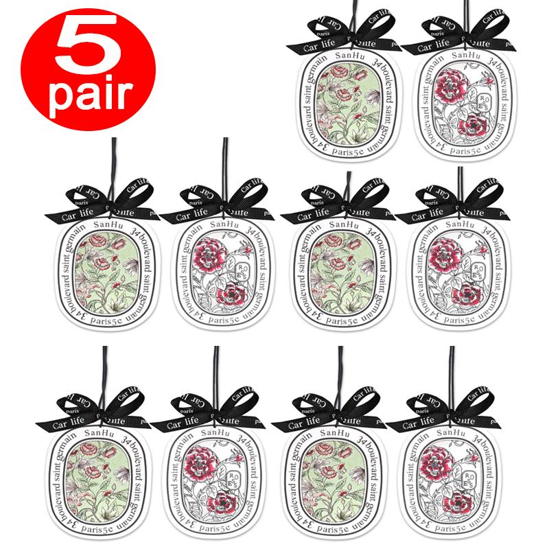 Car Fragrance Tablets Solid Car Air Freshener Mounted Aromatherapy Car Interior Decoration Persistent Air Fragrance Pendant