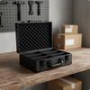 Aluminum Large Capacity Dark Tool Storage Box with Handle Hard Shell Case