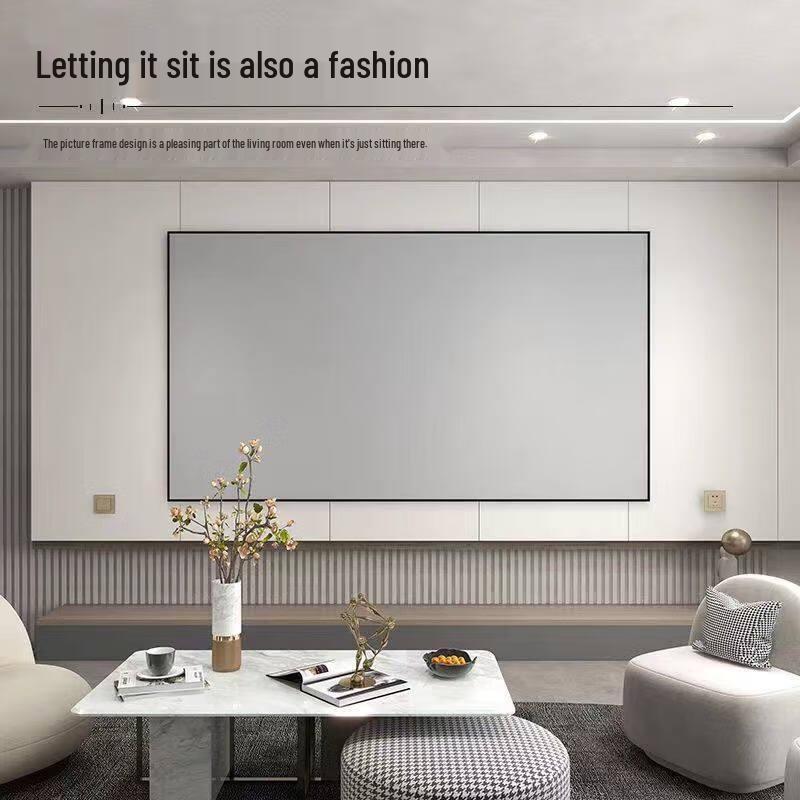 Baidun 8K HD Anti-Licht Festrahmen Projektorleinwand