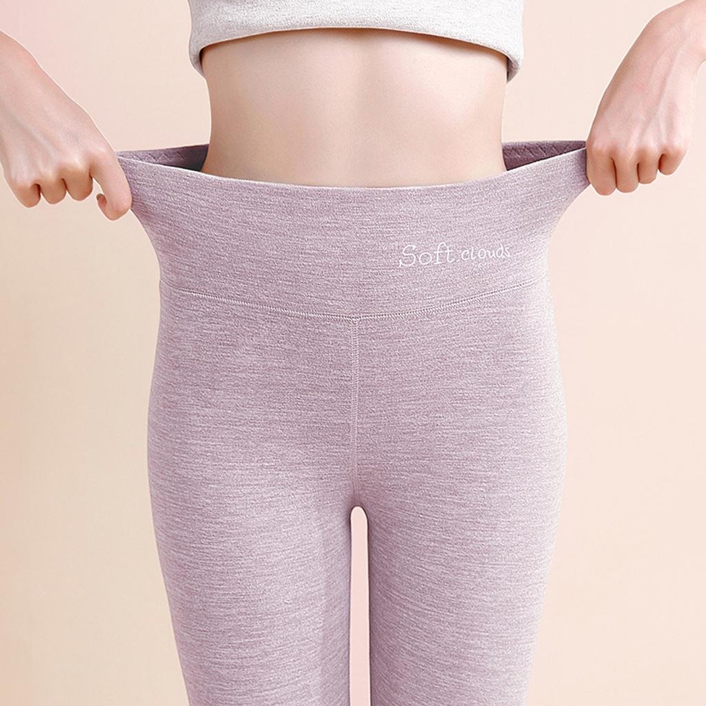 Women's High Waist Casual Pants Solid Color Leggings Long Trousers Running Winter And Fall