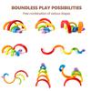 Wooden Rainbow Building Blocks For Children'S Puzzle Assembly, Stacking Music Enlightenment, Color Cognition, Ornament Toys