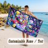 Personalized Beach Towel,The Amazing Digital Circus Custom Printed Name Text, Super Absorbent Towel For Beach Vacation