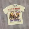 Meichao Vale New Retro Character Print Summer High Street Men and Women Loose Casual Wash Old Short Sleeve T-shirt