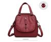 Women's Versatile PU Leather Backpack - Large Capacity Casual Handbag Schoolbag