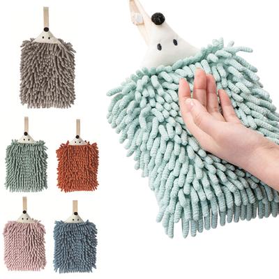 Kitchen Chenille Hand Towels Bathroom Hand Towel with Hanging Loops Quick Dry Soft Absorbent Microfiber Towels