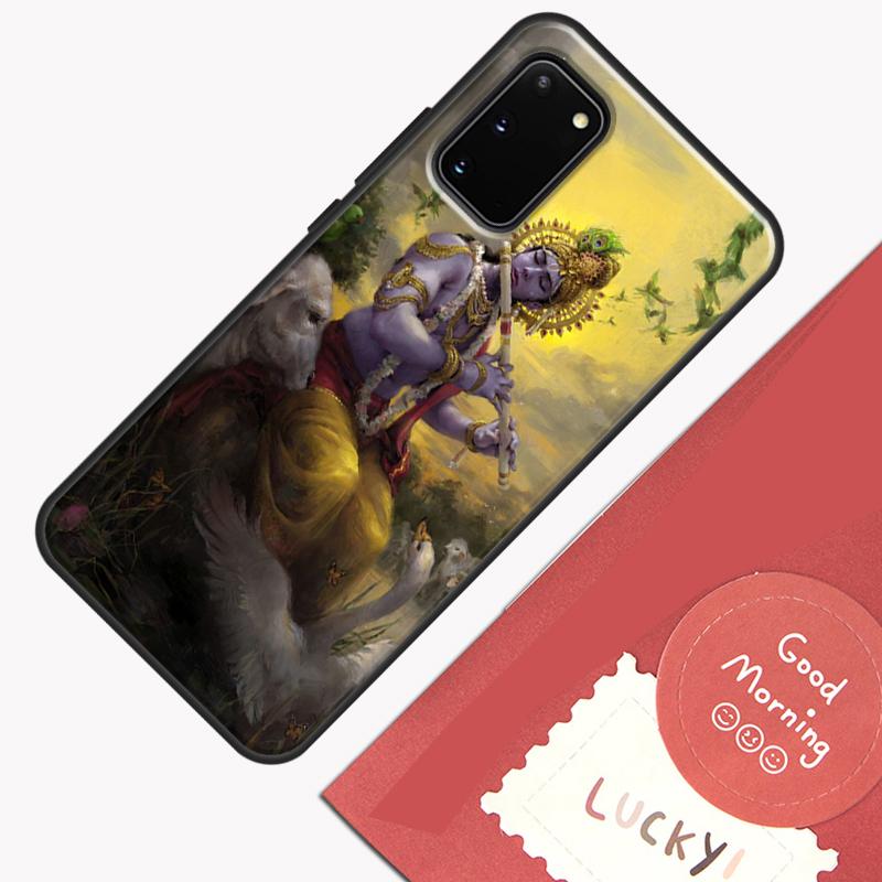 Indian God Lord Krishna Phone Case For Samsung Galaxy S23 S26 Ultra S20 S21 S22 S24 S25 Plus S10 S25 FE Cover Shell