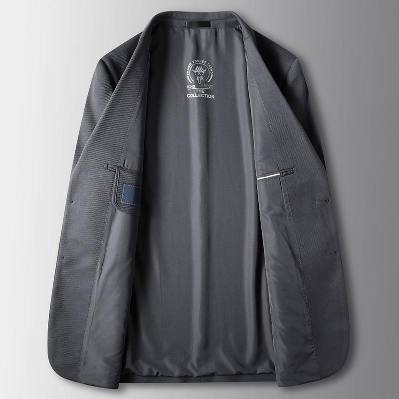 Autumn and Winter Light Luxury Business Single West Middle-aged and Young People Solid Color Single-breasted Trendy Suit Jacket