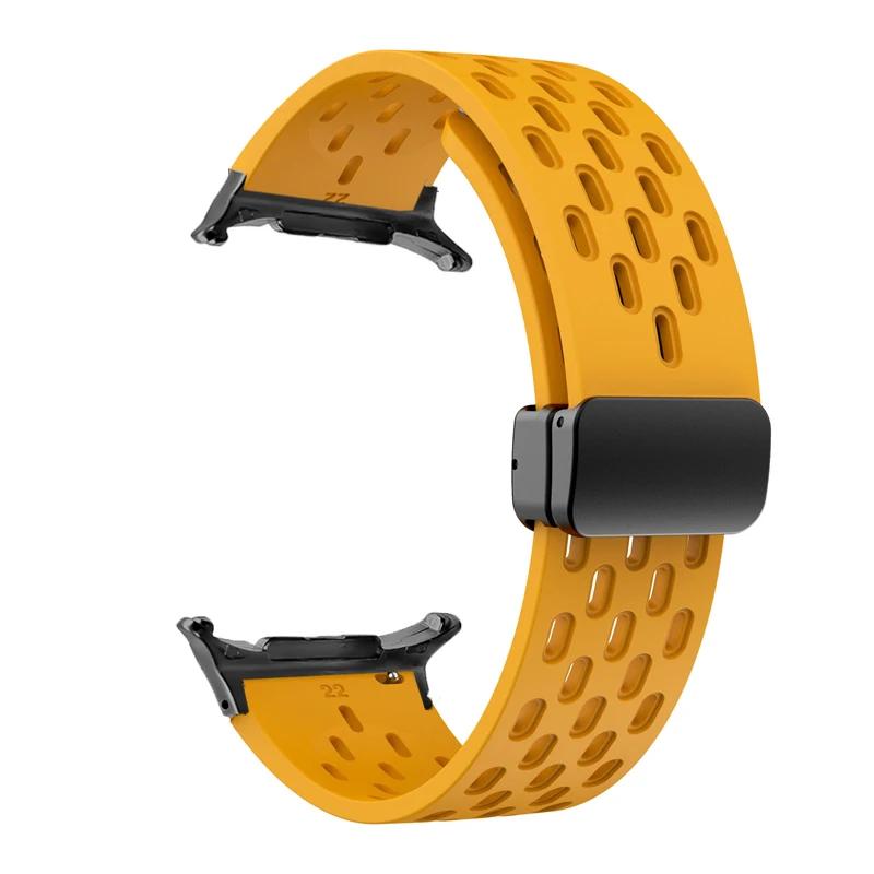 No Gaps Magnetic Buckle Silicone Strap For Samsung Galaxy Watch 8 40mm 44mm/8 Classic 46mm Bracelet Band Galaxy Ultra 2026 47mm