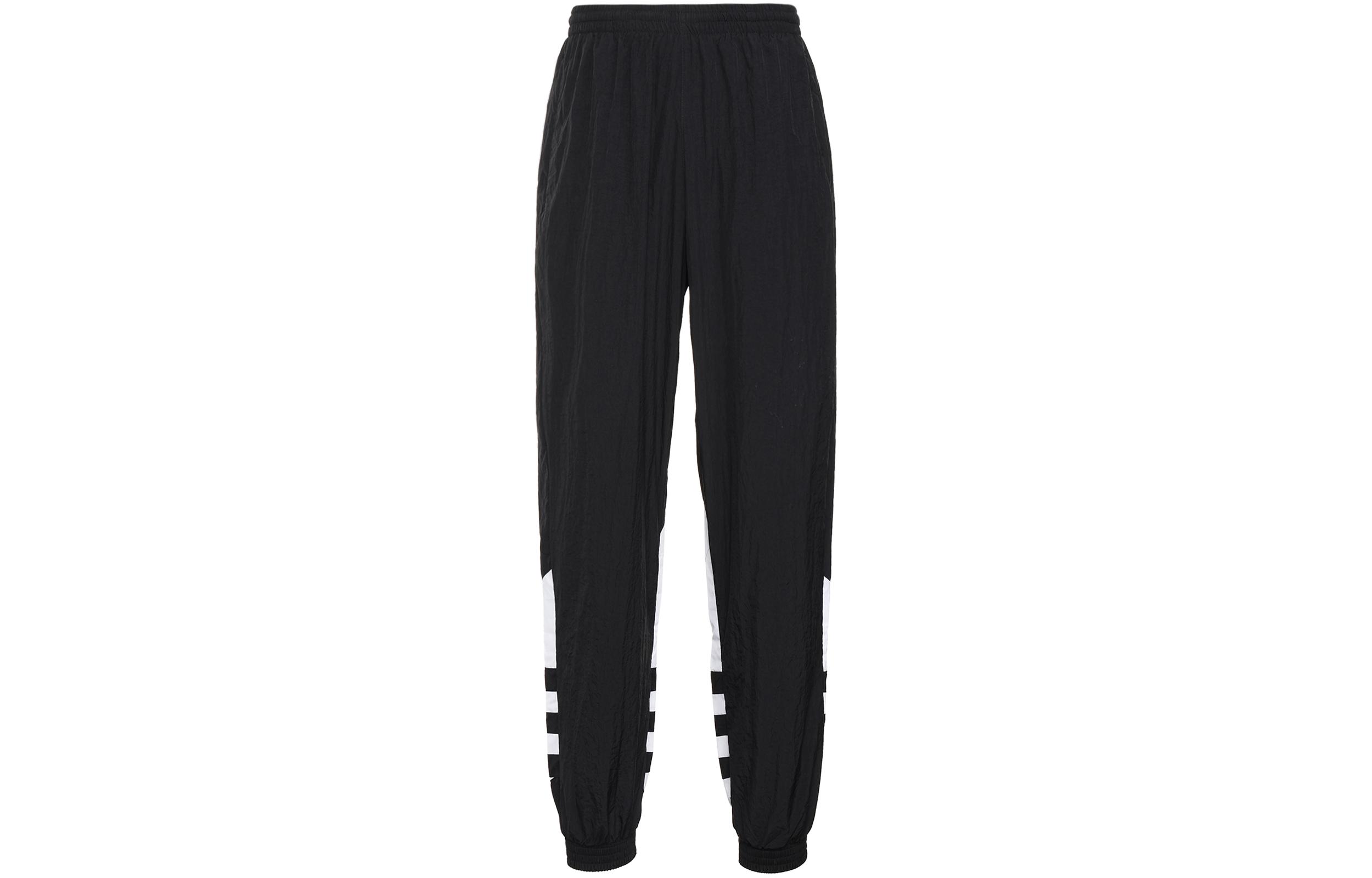 Adidas Originals Big Trefoil Track Pants Men Black Knitted Sweatpants Men s Black FM9896 S