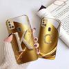 Laurel leaf ring gold For Samsung A 31 32 A33 A34 35 14 A15 13 A16 25 26 50 52 53 54 55 56 70 71 72 73 Golden glass phone case