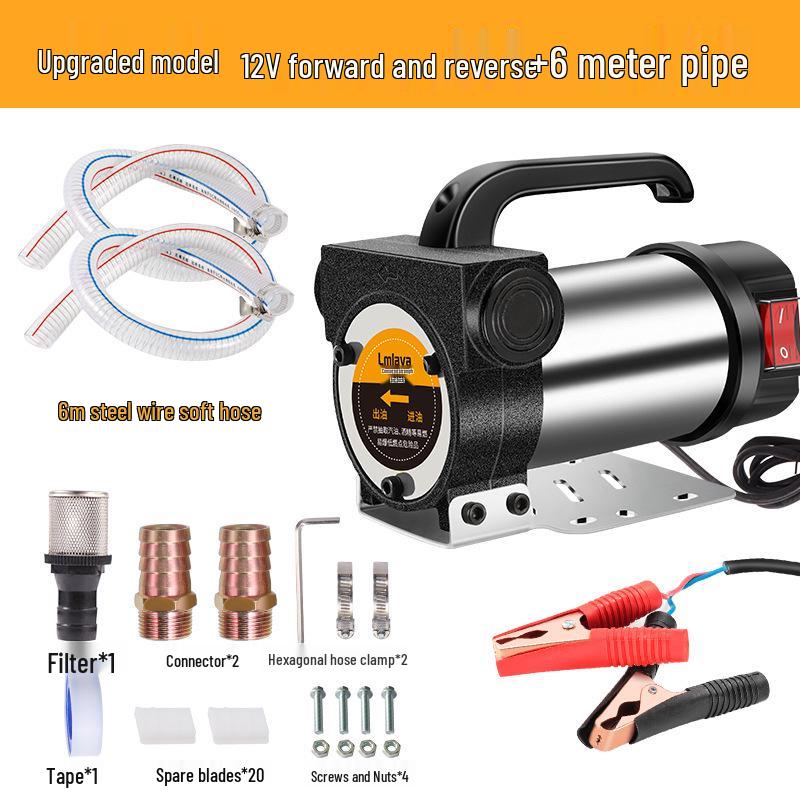 LmLaVa Self-Priming Electric Oil Pump 12V/24V/220V - Diesel & Fuel Extractor