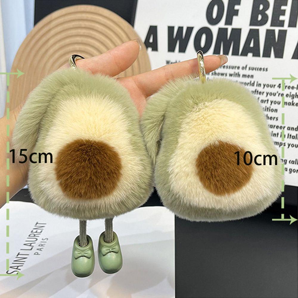 Plush Ball Car Accessories Hanging Doll Model Korean Style Key Chain Women Bag Pendant Key Holder