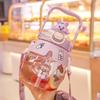 Tazza Orsetto Carino 800ml a 1400ml Borraccia Termica con Cannuccia Kawaii Borraccia per Bambina Bambino Bollitore da Esterno