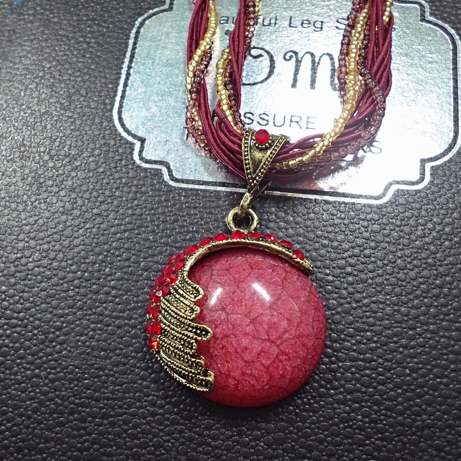 

Сапфировая Лунная Бухта Ретро Богемное Ожерелье Подвеска