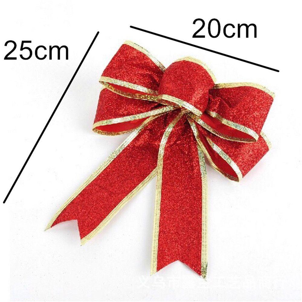 Decorate Gold Powder Bow Pendant Christmas Decorations Christmas Bow Bow Christmas